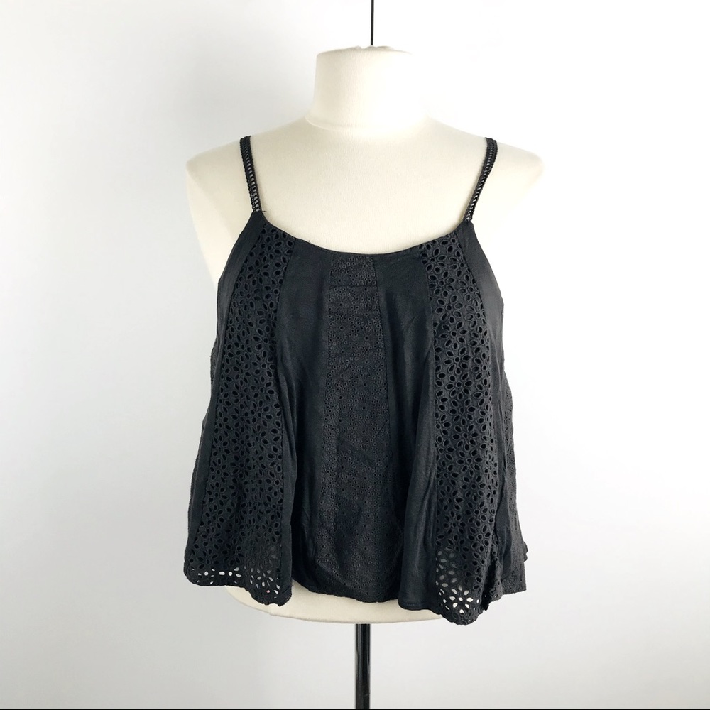 American Eagle Soft & Sexy Gray Lace M Camisole